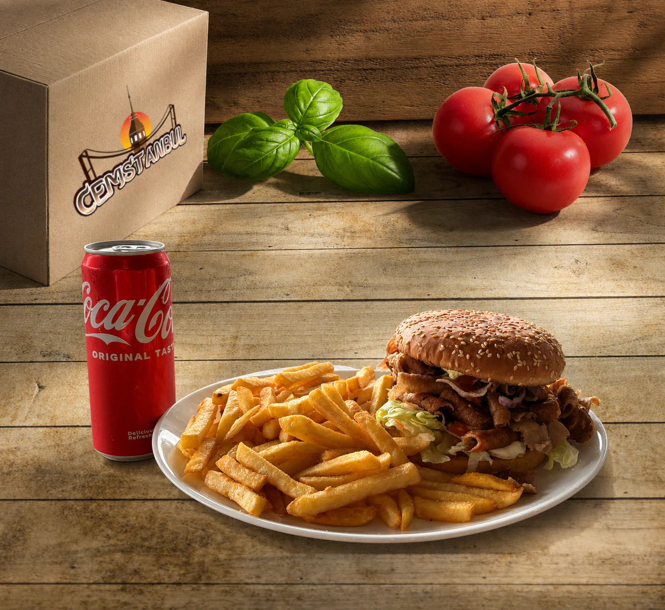 Kebap Cheeseburger Menü